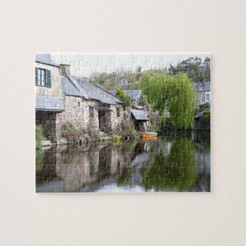 House Reflections on Water Brittany France Jigsaw Puzzle