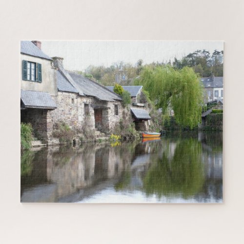 House Reflections on Water Brittany France Jigsaw Puzzle