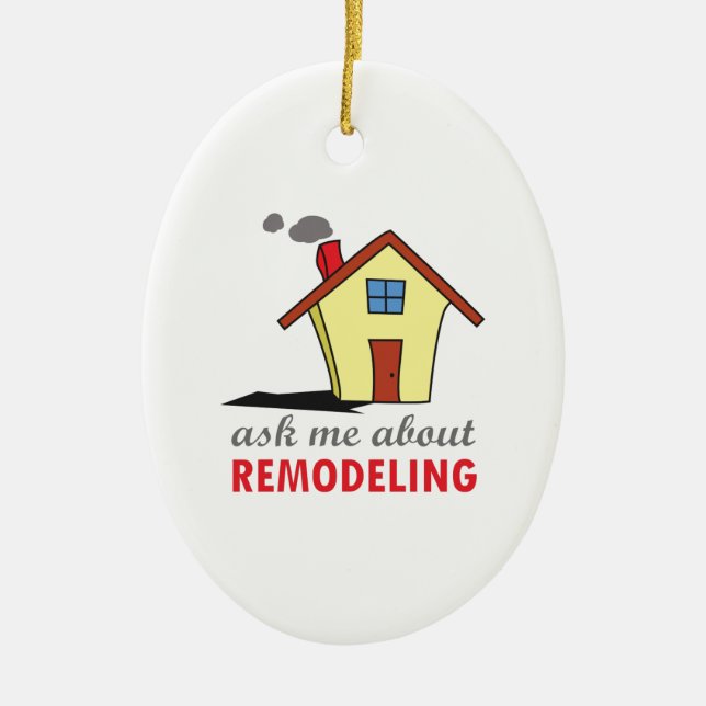 HOUSE REMODELING CERAMIC ORNAMENT (Front)
