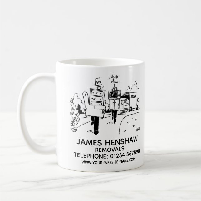 House Removals Promotional Coffee Mug (Left)