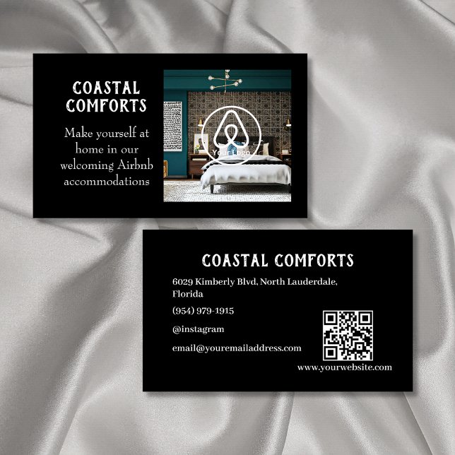 House Rental Airbnb QR code | CHECK DESCRIPTION Business Card (Creator Uploaded)