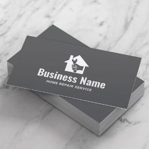House Repair Logo Professional Handyman Business Card