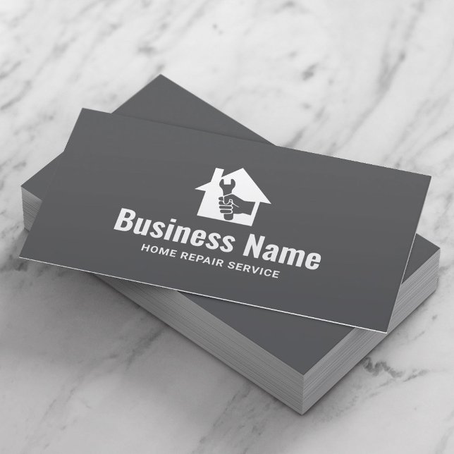 House Repair Logo Professional Handyman Business Card (Creator Uploaded)
