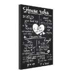 House Rules  Canvas Print<br><div class="desc">Home Rules Wall Art Scripture Family Rules Bible Verse Home Sign Wall Decor | Motivational Quotes Home Art Wall Decor in white and black colors. The High-quality Poster makes the Perfect Poster Wall Art Gift Ideas for Your House or Your Office! A creative design, this Poster is sure to make...</div>