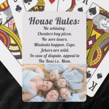 House Rules Family Photo Modern Typography