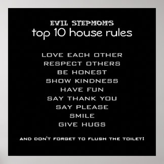 House Rules Poster