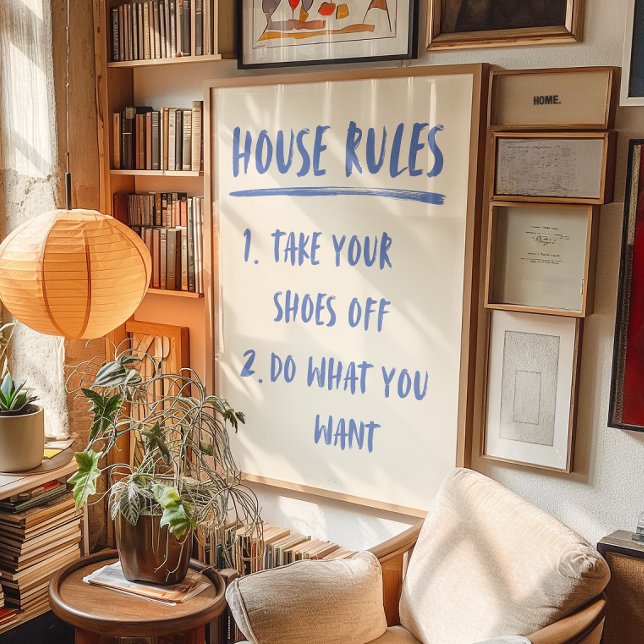 House Rules Poster | Home Decor Print  (Creator Uploaded)