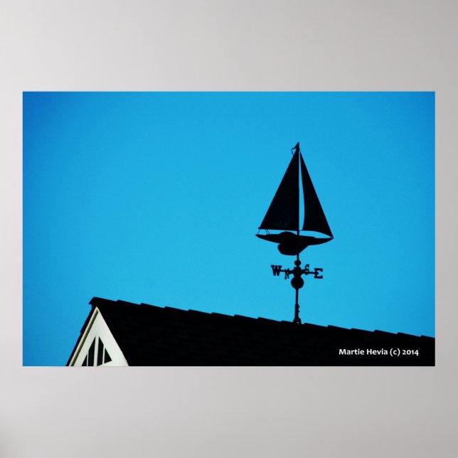 House Sailboat Vane Poster (Front)