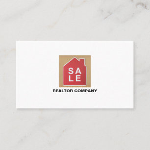 House Sale Logo, Realtor, Estate Agent Business Card