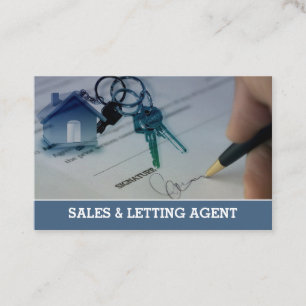 House Sales & Letting Agent Calling Card. Business Card