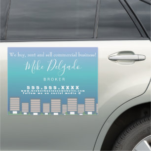 House Sales Rental Broker Commercial Business Car Magnet