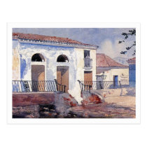 House, Santiago, Cuba by Winslow Homer Postcard