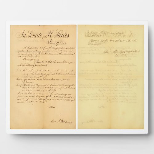 House  Senate Declaration War of 1812 HR 12A_B3 Plaque