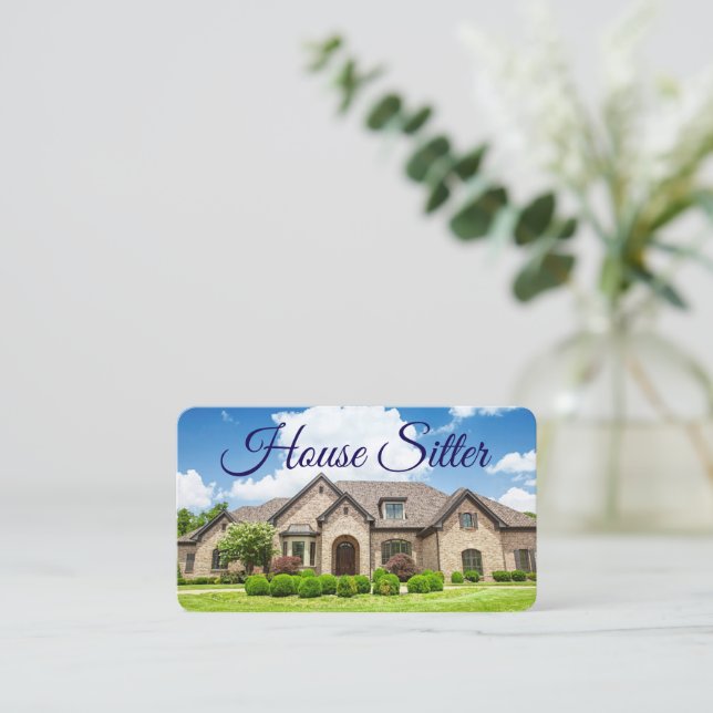 House sitter Business Card (Standing Front)