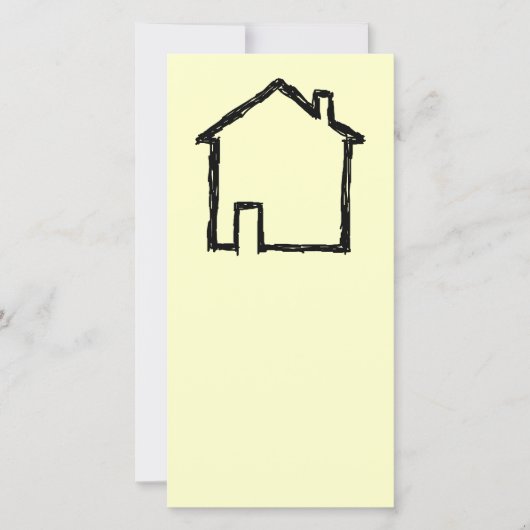 House Sketch. Black and Cream. (Front)