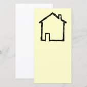 House Sketch. Black and Cream. (Front/Back)