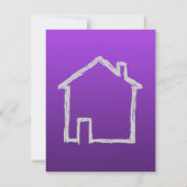 House Sketch. Gray and Purple. (Back)