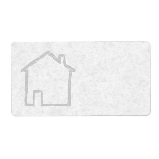 House Sketch. Gray. Label