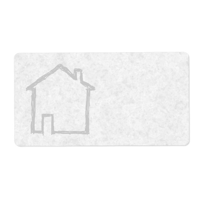 House Sketch. Gray. Label (Front)