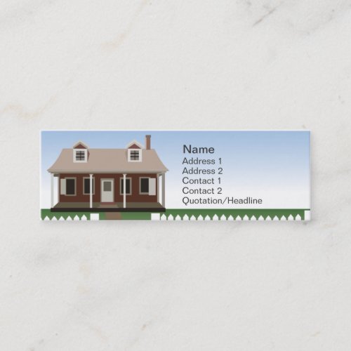 House - Skinny Business Card