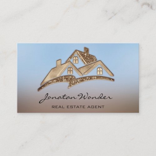 House Social Media Logo Real Estate Agent Photo Business Card