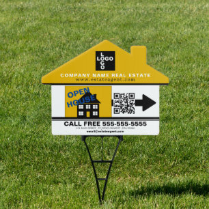 House Sold, Realtor, Estate Agent Open House Sign
