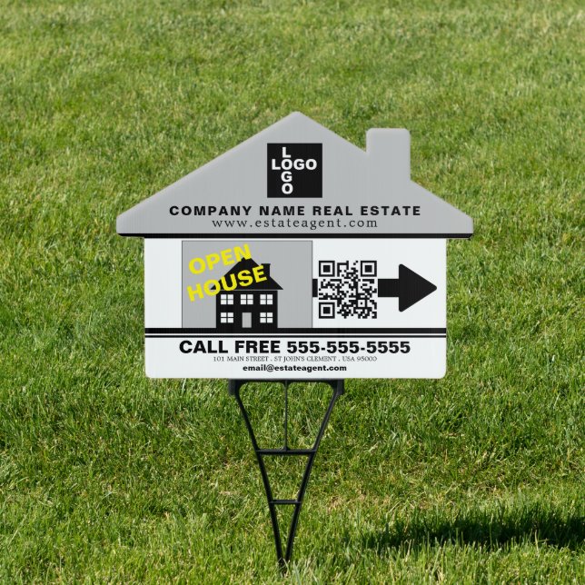 House Sold, Realtor, Estate Agent Open House Sign (Insitu)