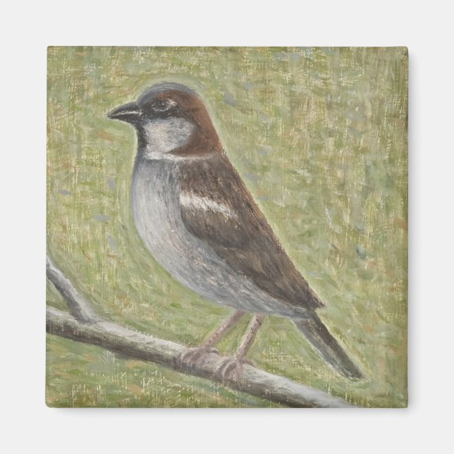 House Sparrow 2008 Magnet (Front)