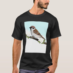 House Sparrow Bird Birder Bird Birdwatcher Bimorni T-Shirt