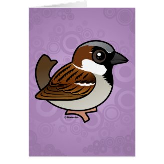 House Sparrow Greeting Card