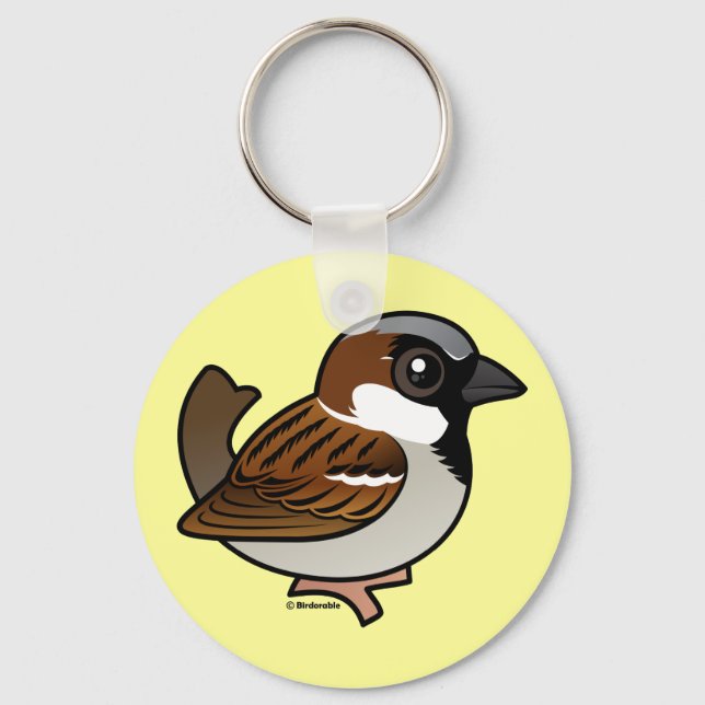 House Sparrow Keychain (Front)