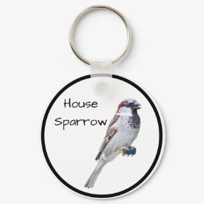 House Sparrow Keychain