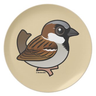 House Sparrow Plate