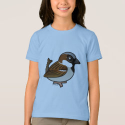 House Sparrow Girls' American Apparel Fine Jersey T-Shirt