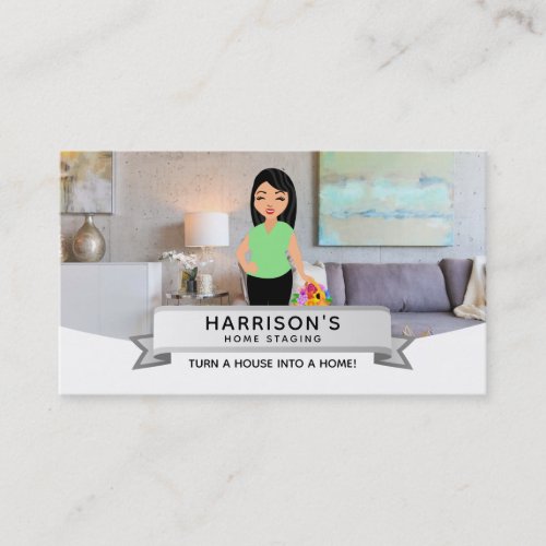 House Staging Logo Business Cards
