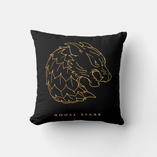 House Stark Icon Throw Pillow