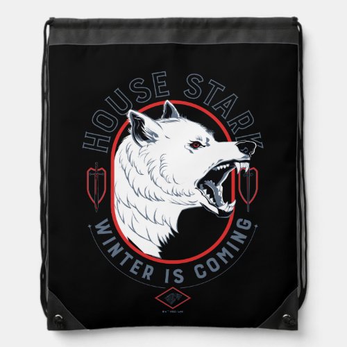 House Stark _ Winter Is Coming Drawstring Bag