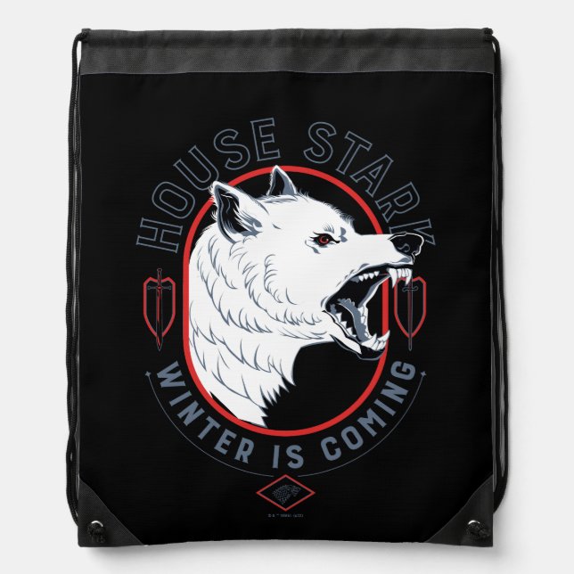 House Stark - Winter Is Coming Drawstring Bag (Front)