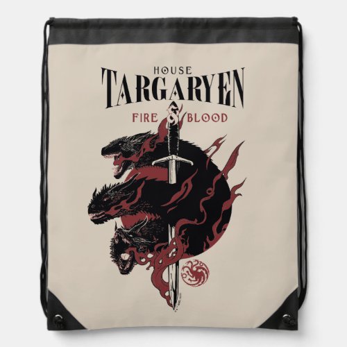 House Targaryen _ Fire  Blood Drawstring Bag