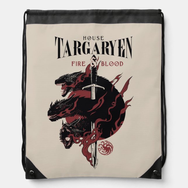 House Targaryen - Fire & Blood Drawstring Bag (Front)