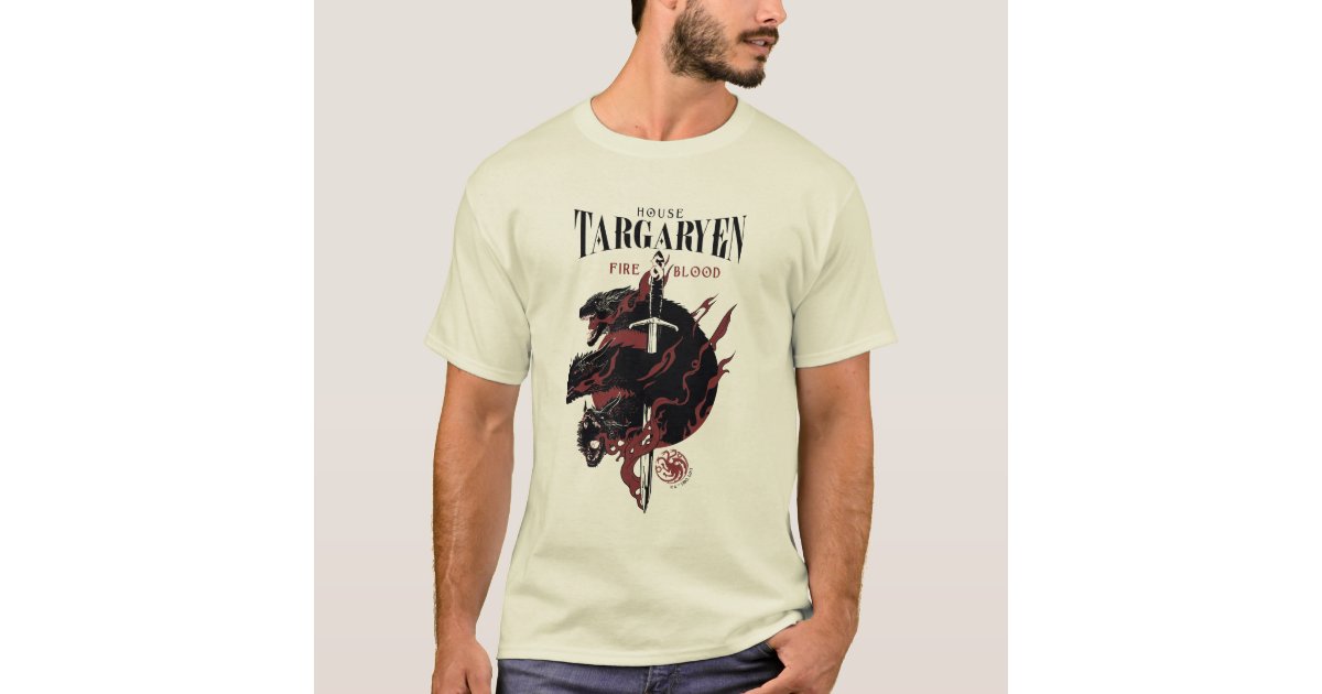 Men's Game of Thrones: House of the Dragon Fire-Breathing Dragon Logo  T-Shirt