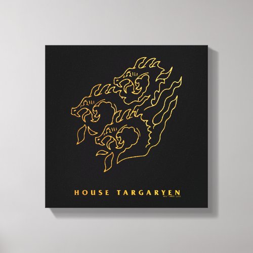 House Targaryen Icon Canvas Print