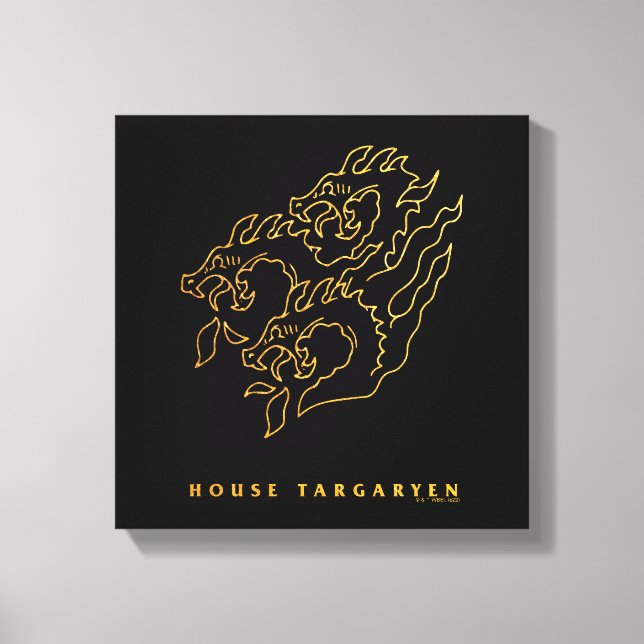 House Targaryen Icon Canvas Print (Front)