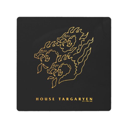 House Targaryen Icon Metal Print