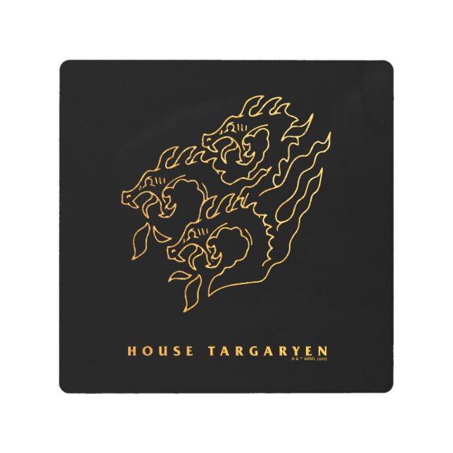 House Targaryen Icon Metal Print (Front)