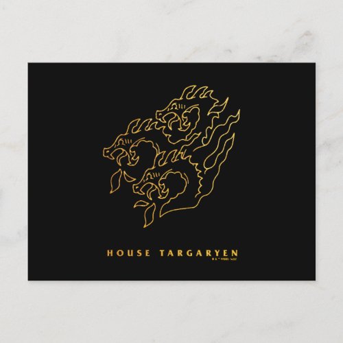 House Targaryen Icon Postcard