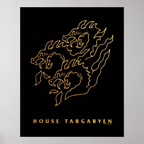 House Targaryen Icon Poster