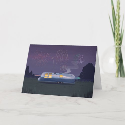 House Travel Trailer Greeting Card