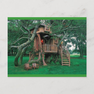 house tree postcard