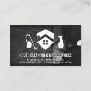 House   Vacuum   Spray   Carpet Cleaning Business Card